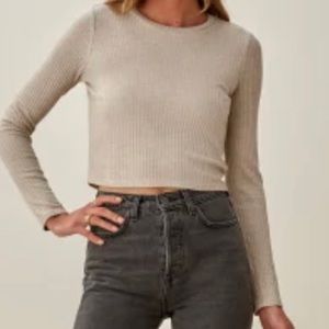 Reformation - Ref jeans - Long sleeve crop top